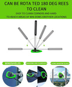 Auto Window Cleaning Tool, Retractable Windshield Cleaner Wand, Car Window - Image 4