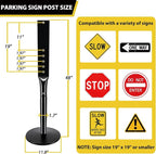 Parking Sign Stand with Base - Image 4