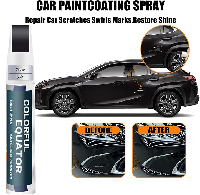 Caviar Touch Up Paint for Lexus, Car Paint Pen Scratch Repair Two-In-One Touch - Image 3