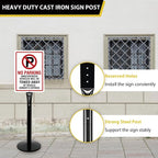 Parking Sign Stand with Base - Image 3