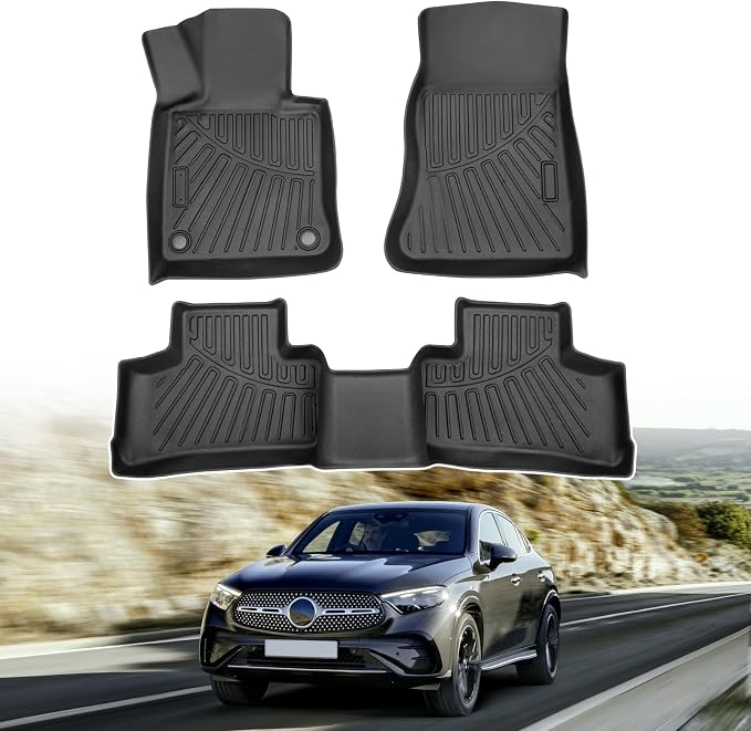 Powerty Floor Mats for 2023 2024 2025 Mercedes Benz GLC丨GLC 300丨GLC 350e丨4Matic by Powerty