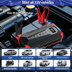 10800mAh Car Jump Starter with Air Compressor and USB/Type-C Charger, - Image 3