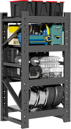4-Tier Storage Shelves, Adjustable Industrial Metal Shelf System, 000lbs by Unknown