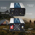 WZRELB 2000W Pure Sine Wave Inverter 24V DC to 110V 120V AC, Car Power Inverter - Image 4