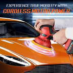 Cordless Car Buffer Polisher w/ 2x2000mAh 21V Batteries, 6 Inch Car buffer - Image 6