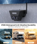 AUTO VOX Wireless Backup Camera Solar Magnetic: - Image 7
