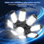 Garage Lights - Super Bright 250W LED Garage Ceiling Light w/ 8 Deformable - Image 7