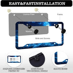 Moon Galaxy Starry Sky License Plate Frames - Image 3