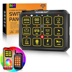 Auxbeam 12 Gang Switch Panel Bluetooth RGB AC-1200 by Auxbeam