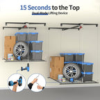 Overhead Garage Storage Rack, Heavy-duty 4x4 Ft Ceiling Storage Racks - Image 5