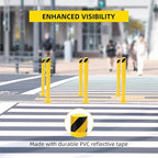 Safety Bollard 2 Packs, 48 Inch Height Steel Bollard Post - Image 3