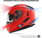 Motorcycle Helmet Bluetooth 5.0 Integrated New EPS FreedConn BM2-S Modular Flip - Image 4