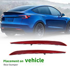 149581800C Tail Rear Bumper Reflector Red Pair LH RH Compatible - Image 7