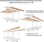 SunsGrove 3x8 Garage Storage Overhead Rack Organization, Adjustable Ceiling - Image 7