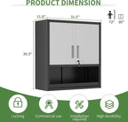 Metal Tool Cabinet, Garage Storage Cabinet System, Wall Cabinet & Locking - Image 3