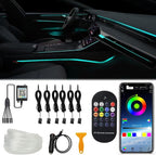 6 in 1 Car LED Strip Lights, RGB Car Interior Lights by WEBUPAR
