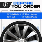 Premium Tesla Wheel Curb Rash Repair Kit - Image 2