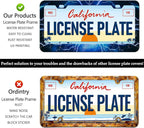Blue Lightning License Plate Frames - Image 4