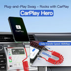 AGVEE 3ft Coiled Short USB to USB-C Charging Cable 3A Fast Charger Cord in Car - Image 4