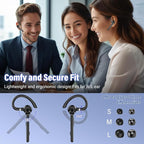 Bluetooth Headset, Wireless Bluetooth 5.3 Earpiece, 90Hrs Hands Free Headset - Image 8