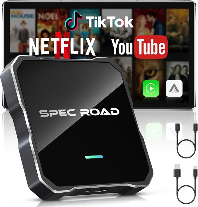 Wireless CarPlay Adapter for iPhone/Android Auto Wireless Adapter, Support by Unknown