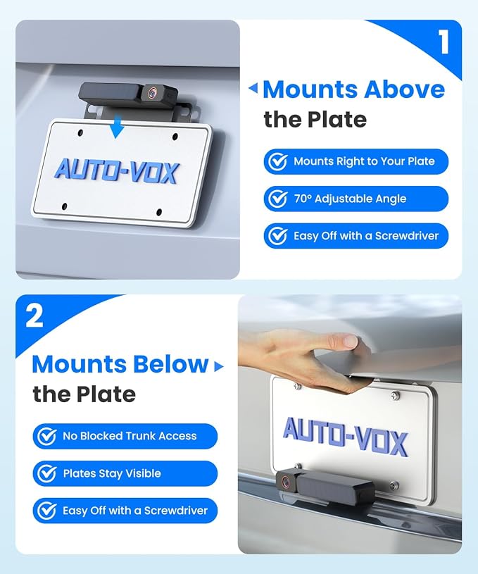 AUTO-VOX Solar Wireless Backup Camera - Image 3