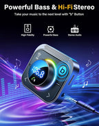 JOYROOM 66W Bluetooth 5.4 Car Adapter Aux - Image 5