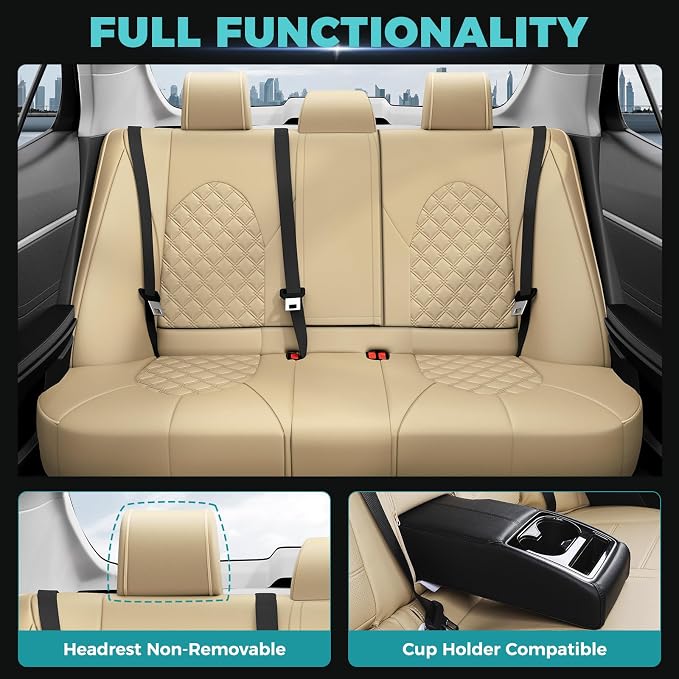 for Toyota Camry Seat Covers Hybrid LE SE 2018 2019 2020 2021 2022 2023 2024 - Image 5