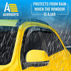 Extra Durable Window Deflectors Tape-On Window Visors Rain Guards Fit - Image 2