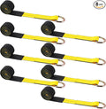 8 Pack 2'' x 12ft Tow Truck Straps Lasso Wheel Lift Straps Lasso Tow Strap by Wowangce