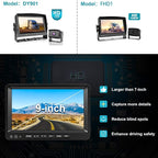 Fookoo Ⅱ HD Backup Camera System Kit, Sharp CCD Chip, 100% Not Wash Up - Image 2