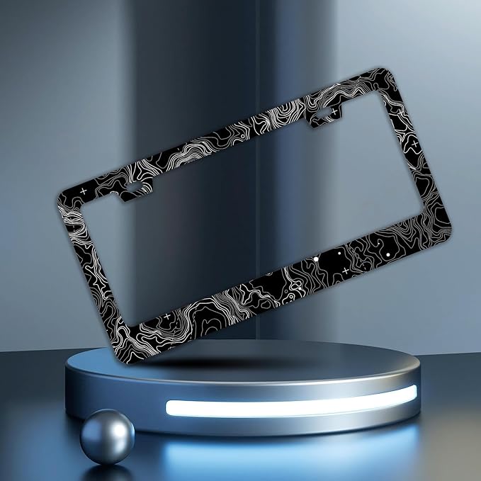 Topographic Map License Plate Frames - Image 2