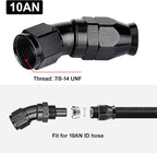 EVIL ENERGY 10AN 30 Degree PTFE One Piece Full Flow End Hose Fitting Aluminum - Image 4