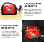 Jump Starter with Air Compressor, 260PSI 1000A Car Battery Jump Starter Battery - Image 6