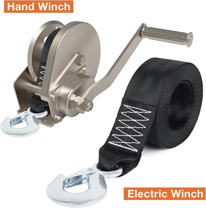 Boat Winch Strap with Safety Snap Hook 2" x 20 Ft - Image 5