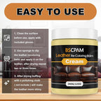 Cream White Leather Recoloring Balm, 12oz Leather Color Restorer - Image 5