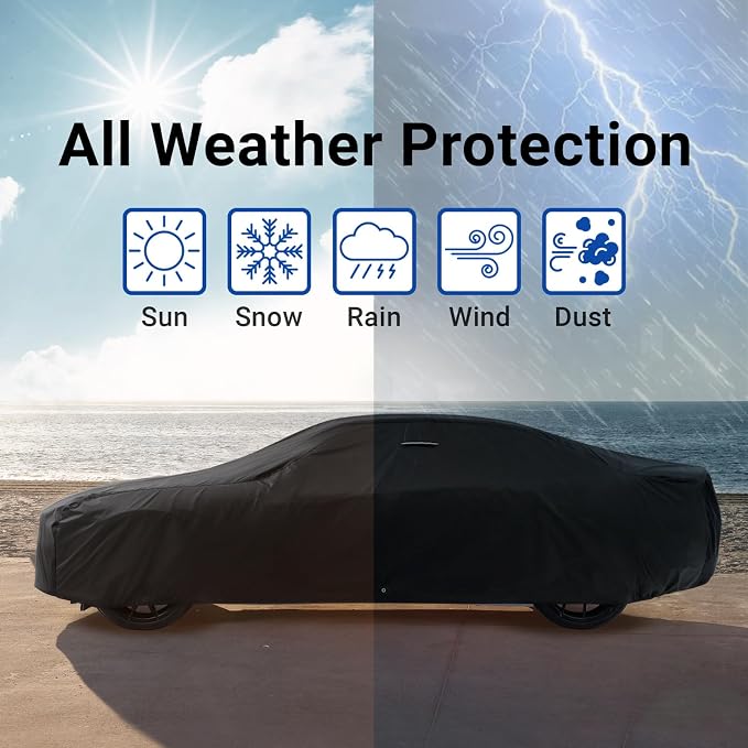 iCarCover Custom Car Cover for Pontiac Tempest Wagon Waterproof All-Weather - Image 9