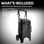 Schumacher Electric Wheeled Battery Charger and Engine Starter, Fully Automatic - Image 4