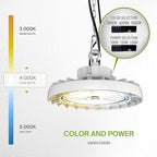 ASD LED High Bay UFO Light Fixture, Commercial Shop Lighting | 3CCT, IP69K - Image 4