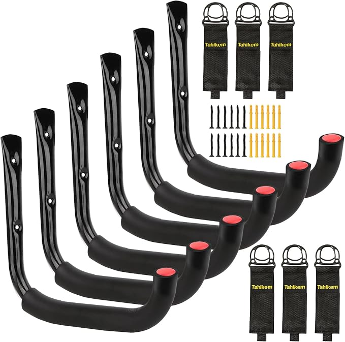 6 Set Garage Hooks by Tahikem