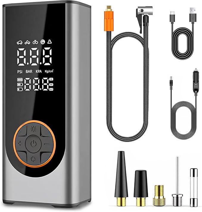 LiveGo Tire Inflator Portable Air Compressor, 150 PSI Cordless Air Pump by LiveGo