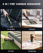 Fanttik Slim V10 Mate Cordless Car Vacuum, 4-in-1 Portable Mini Handheld Vacuum - Image 3