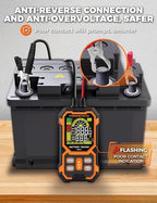 12V 24V Car Battery Tester, POROMETISTO CBT01 Automotive Battery Checker - Image 7