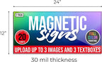2 Pack, Personalized Magnetic Signs - Image 5