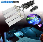 Interior Car Footwell Lights, LED Car Strip Lights, 4 in 1 12V Car Auto - Image 3