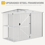 DWVO 8 x 4 ft Outdoor Storage Shed - Image 6