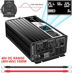 Xijia 1500W 48v to 120v Pure sine Wave 60HZ Solar Inverter - Image 2