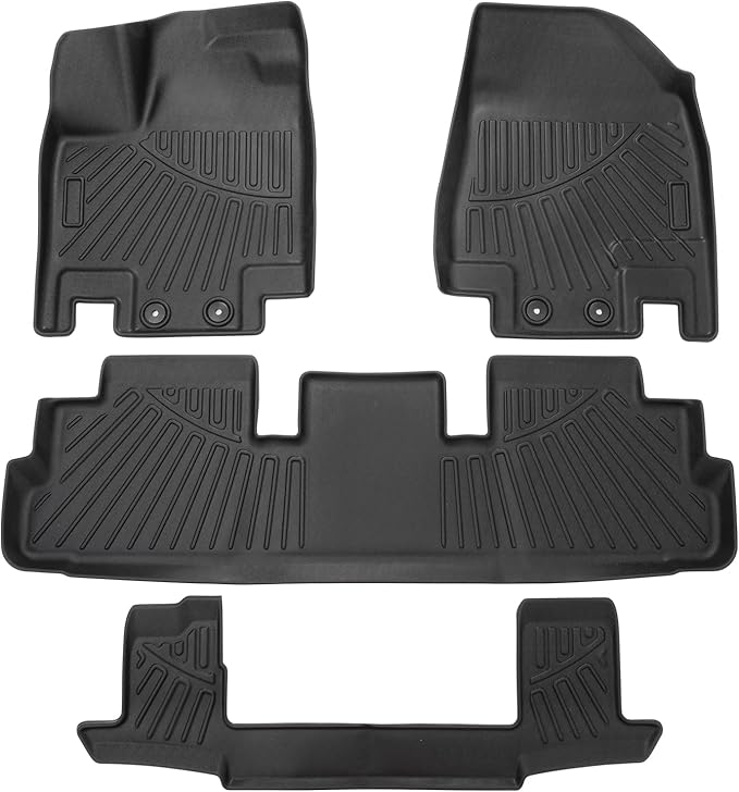 Powerty Floor Mats for 2023-2025 Nissan Pathfinder 7 Seats Accessories All by Powerty