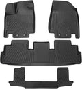 Powerty Floor Mats for 2023-2025 Nissan Pathfinder 7 Seats Accessories All by Powerty