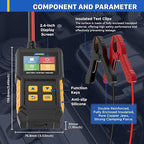 AUTOOL Car Battery Tester 12V 24V Battery Load Tester 30-2000 CCA Automotive - Image 9
